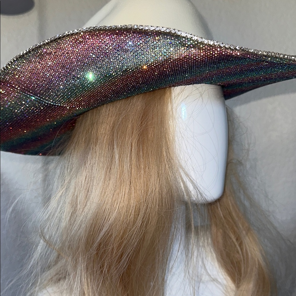Multicolor unicorn Rhinestone Cowboy Hat